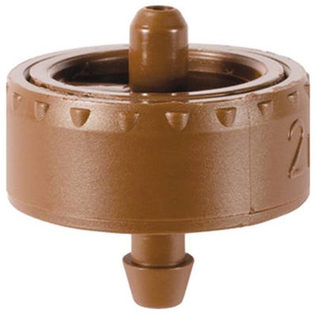 GAN EDEN W2205B .5 gph Button Dripper - 25 Pack, Brown, 25PK GA138724